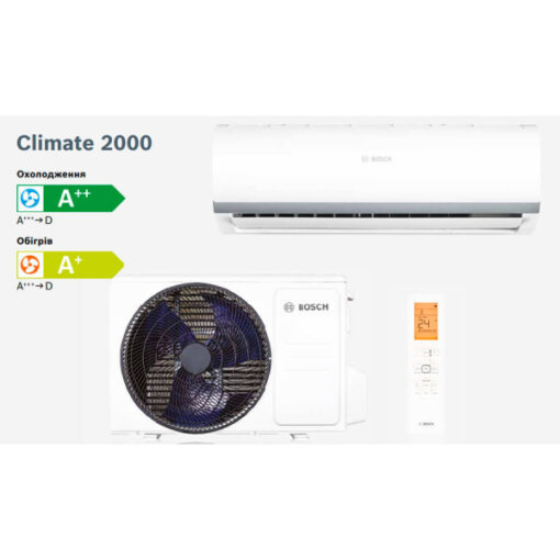 Настінний спліт кондиціонер інверторного типу Bosch Climate CL2000 RAC 5,3 кВт - Зображення 3